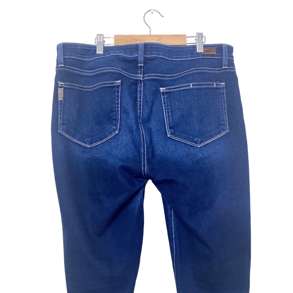 Paige Womens High Rise Skinny Jeans Dark Indigo Blue Stretch Denim Size 32 - Picture 5 of 6